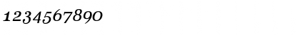 Download Aver Italic Font Numeric Preview