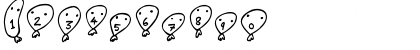 Download Balloon Friends Regular Font Numeric Preview