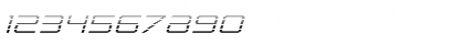 Download Banshee Pilot Gradient Italic Italic Font Numeric Preview