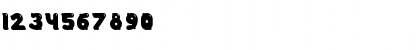Download Bath Time Regular Font Numeric Preview