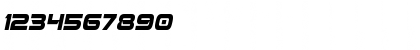 Download Beam Weapon Condensed Italic Condensed Italic Font Numeric Preview