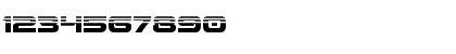 Download Beam Weapon Halftone Regular Font Numeric Preview