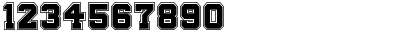 Big Campus Regular Font Numeric Preview
