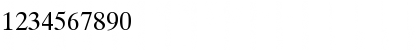Download Bitstream CyberBase Roman Font Numeric Preview