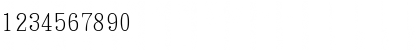 Download Bitstream CyberCJK Roman Font Numeric Preview