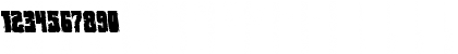 Download Bog Beast Leftalic Italic Font Numeric Preview