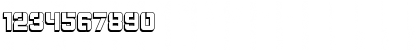 Download Bombardment Shadow Regular Font Numeric Preview