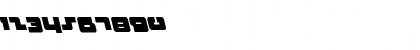 Download Boomstick Leftalic Italic Font Numeric Preview