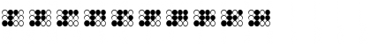 Download braille bold Regular Font Numeric Preview