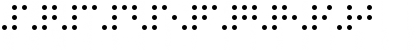Download Braille Printing Regular Font Numeric Preview