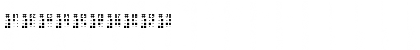 Download Braille Punch Regular Font Numeric Preview