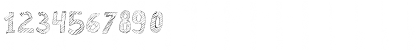 Download Broken Chalk Regular Font Numeric Preview