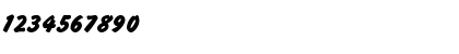 Download Brush Hand New Regular Font Numeric Preview