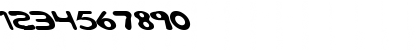 Download Bubble Extreme Lefty Regular Font Numeric Preview