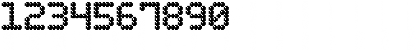 Download Bubble Pixel-7 Dark Regular Font Numeric Preview