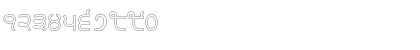 Download Bulara Thin Border Outline Thin_Border_Outline Font Numeric Preview