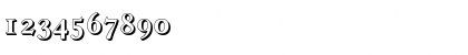 Download CasablancaShadow-Medium Regular Font Numeric Preview