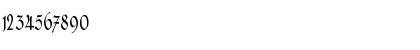 Download CAT Altgotisch Regular Font Numeric Preview