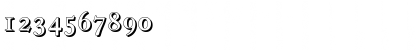 Download CasablancaShadow Regular Font Numeric Preview