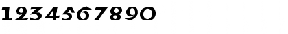 Download Celtic Bold Regular Font Numeric Preview