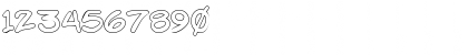 Download Chalk Outlines Regular Font Numeric Preview