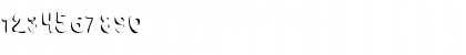 Download Choko Shadow Regular Font Numeric Preview