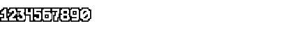 Download ChunkyDunkOutlin Medium Font Numeric Preview