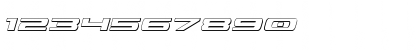 Download Classic Cobra 3D Italic Italic Font Numeric Preview