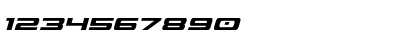 Download Classic Cobra Condensed Italic Condensed Italic Font Numeric Preview