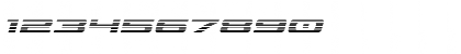 Download Classic Cobra Gradient Italic Italic Font Numeric Preview
