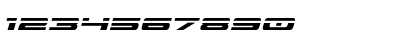 Download Classic Cobra Laser Italic Italic Font Numeric Preview