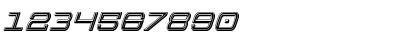 Download Colony Marines Bevel Italic Italic Font Numeric Preview