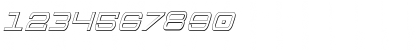 Download Colony Marines Outline Italic Outline Italic Font Numeric Preview