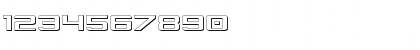 Download Concielian Jet 3D Regular Font Numeric Preview