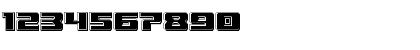 Download Cruiser Fortress Bevel Regular Font Numeric Preview