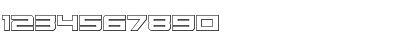 Download Cyberdyne Outline Outline Font Numeric Preview