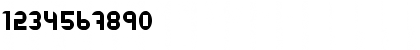 Download Datacut Medium Font Numeric Preview