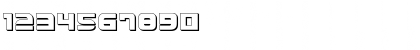 Download Defcon Zero 3D Regular Font Numeric Preview