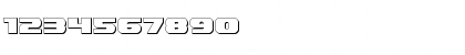 Download Dekaranger 3D Regular Font Numeric Preview