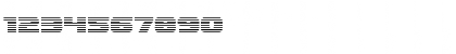 Download Dekaranger Gradient Regular Font Numeric Preview