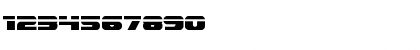 Download Dekaranger Laser Regular Font Numeric Preview