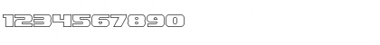 Download Dekaranger Outline Outline Font Numeric Preview