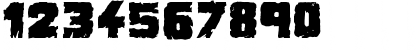 Download Demolition Crack Black Regular Font Numeric Preview