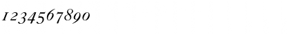 Download Caslon 540 RomanSC Italic Font Numeric Preview