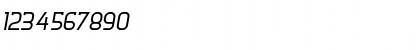 Download DERNIER Italic Font Numeric Preview