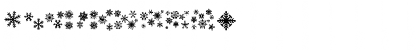 Download DH Snowflakes Regular Font Numeric Preview