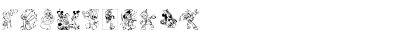Download Disney family 1 Regular Font Numeric Preview