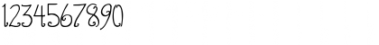 Download DJB CURLIE WURLIE Regular Font Numeric Preview