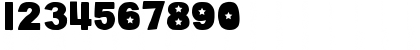 Download DJB Cutouts-Stars Bold Font Numeric Preview
