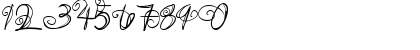 Download DJB SWIRL ME AROUND Regular Font Numeric Preview